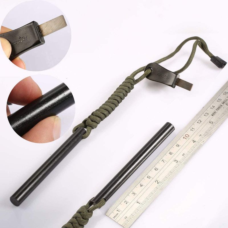 Bayite 4-inch Drilled Flint Ferro Rod