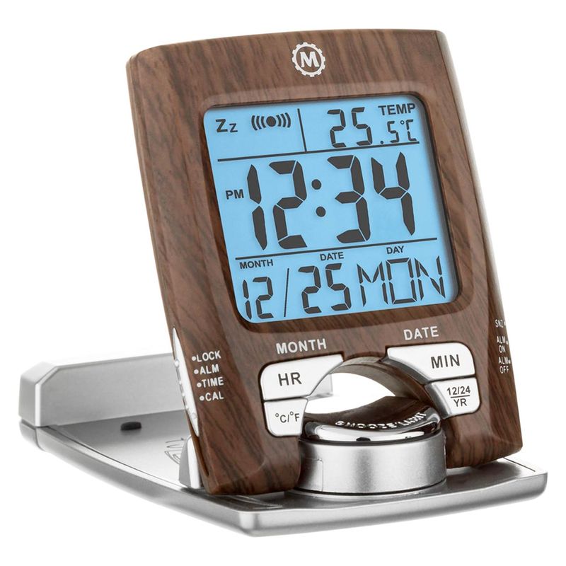 Marathon CL030023 Travel Alarm Clock