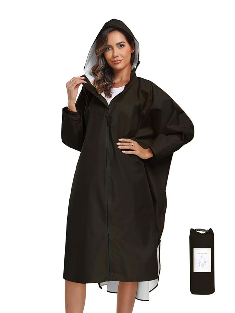 SaphiRose Hooded Rain Poncho