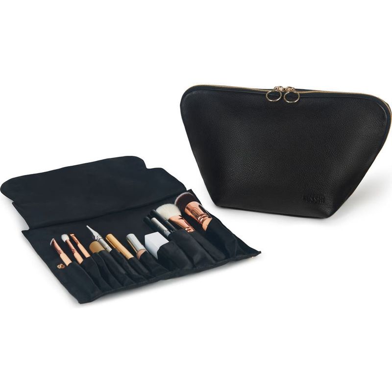 Kusshi Vacationer Leather Makeup Brush Organizer