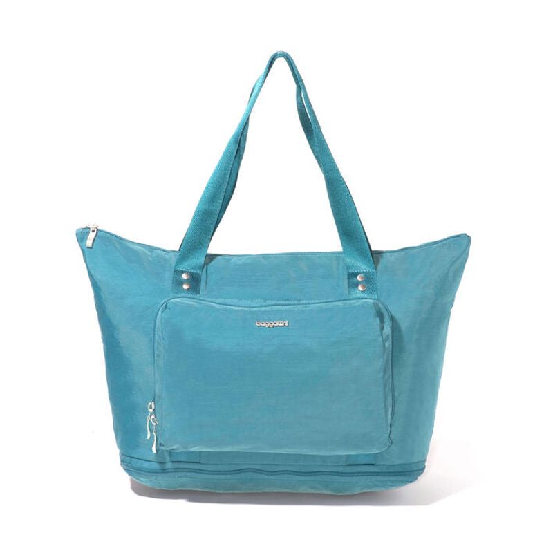 Baggallini Carryall Expandable Packable Tote — folds into itself, then keeps expanding