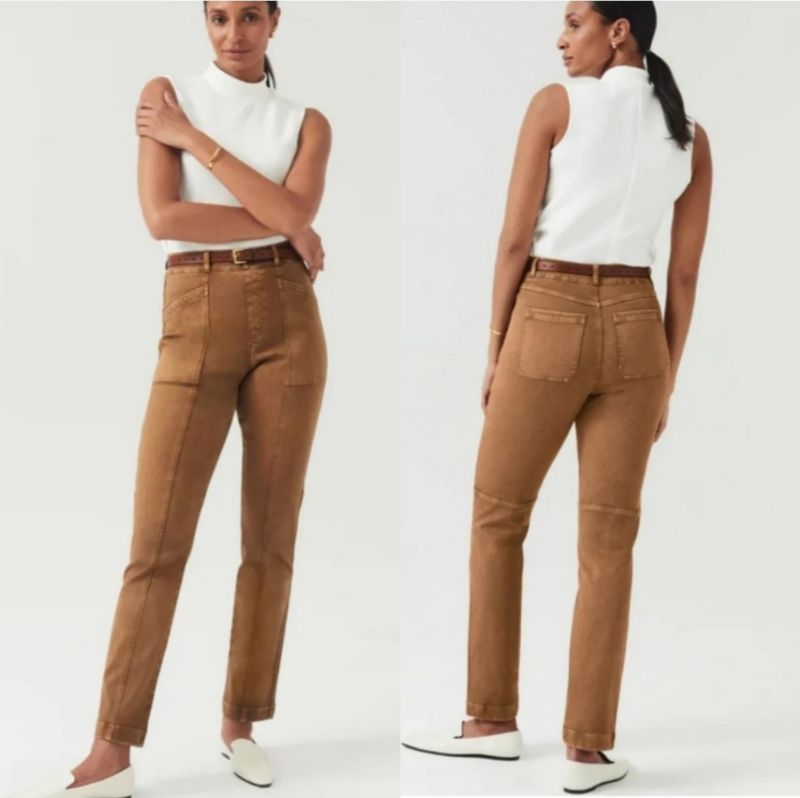 Spanx Stretch Twill Straight Leg Pant