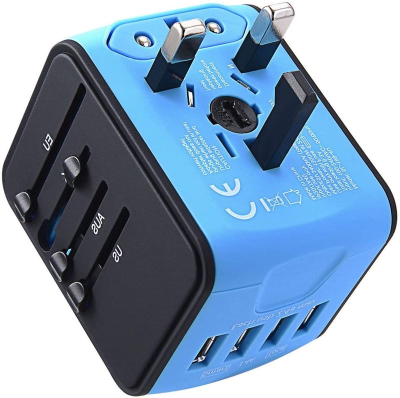 Universal Travel Adapter with USB Ports