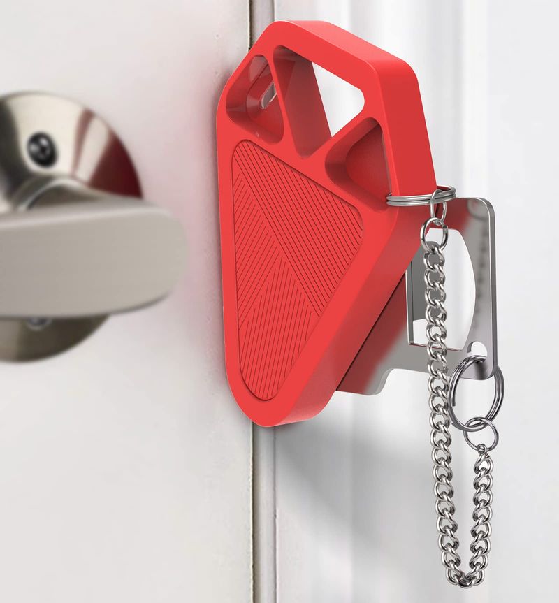 Portable Door Lock (for rooms with inward-opening doors)