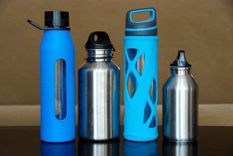 Reusable water bottle (go through security empty)