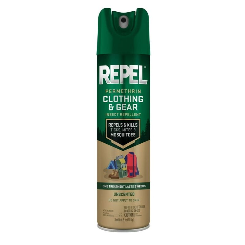 EPA-registered insect repellent (DEET or picaridin) + permethrin on clothing/gear