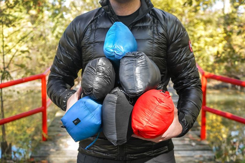 Big coat → Packable insulated jacket (down or synthetic)