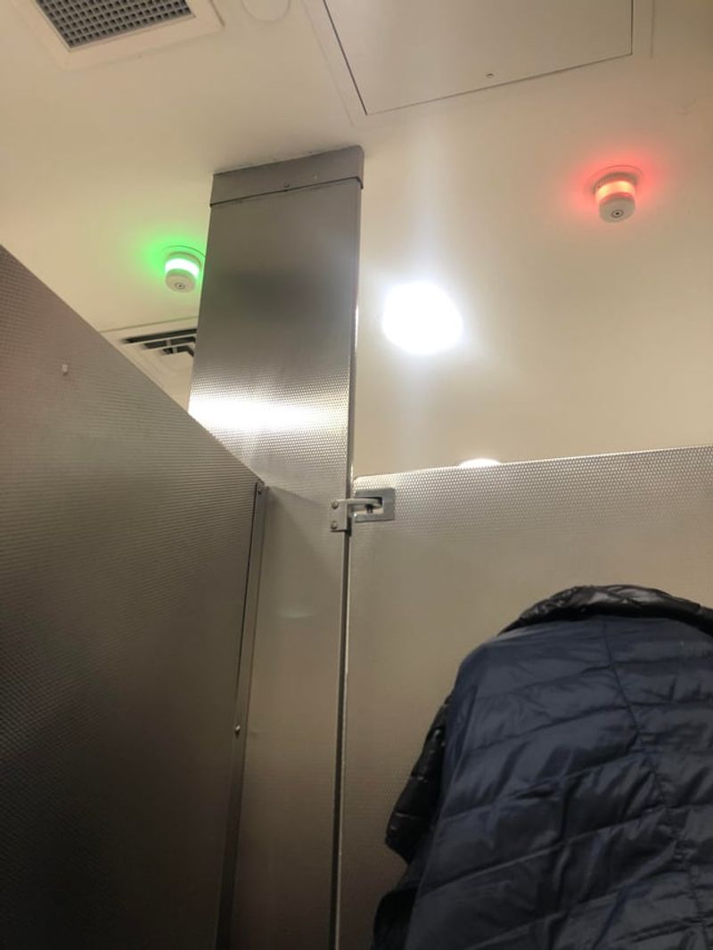 Look for the Green/Red Occupancy Light