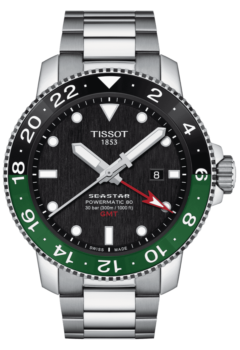 Tissot Seastar 1000 Powermatic 80 GMT — a robust GMT diver under $1.5K