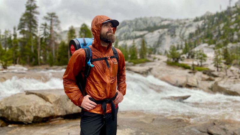 Basic rain slicker → Waterproof/breathable shell