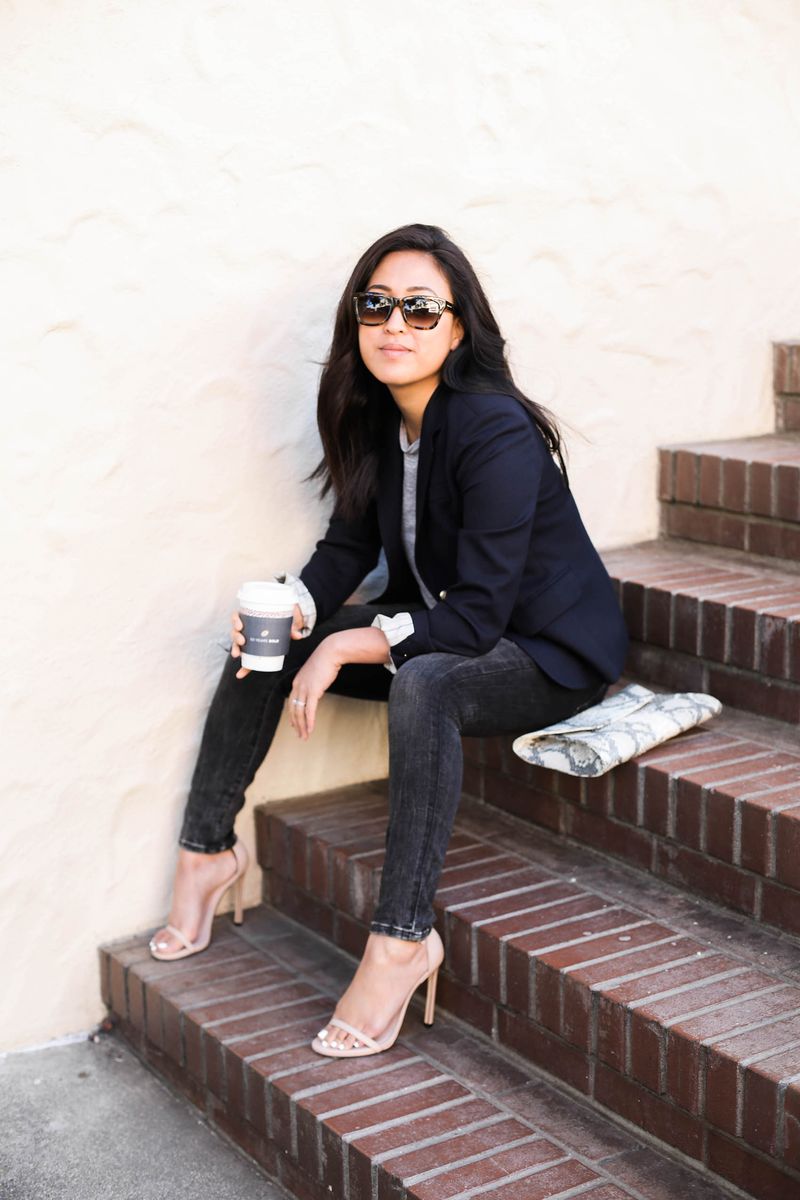 Black blazer (slightly relaxed)