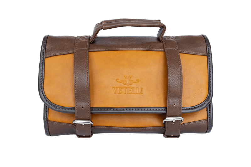 Vetelli Hanging Leather Toiletry Bag
