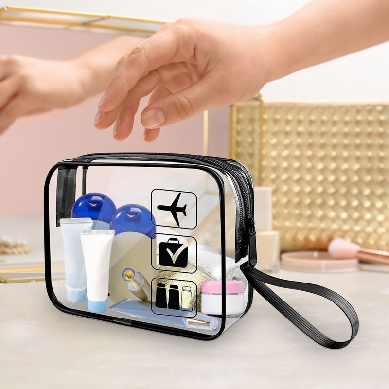 Clear Liquids Bag with Leak-Proof Containers