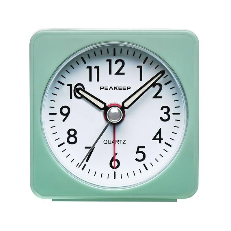 Peakeep Ultra Small Analog Alarm Clock