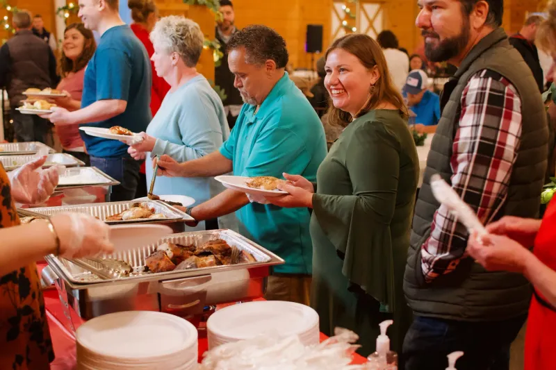 Fellowship Hall Tables Are Dessert Buffets