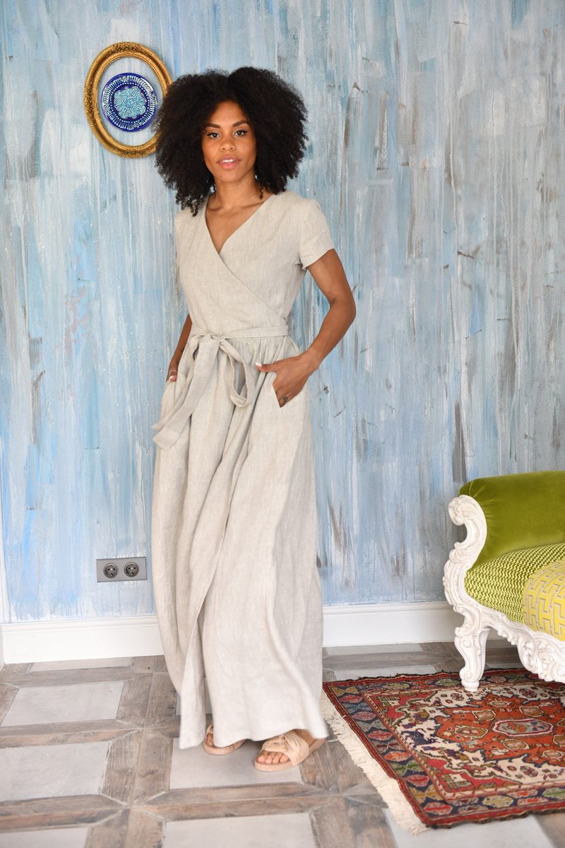Wrap Dress with Flats