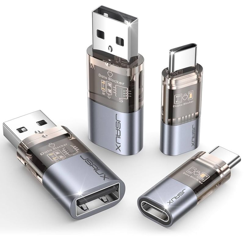 USB Data Blocker (“juice-jacking” protection)