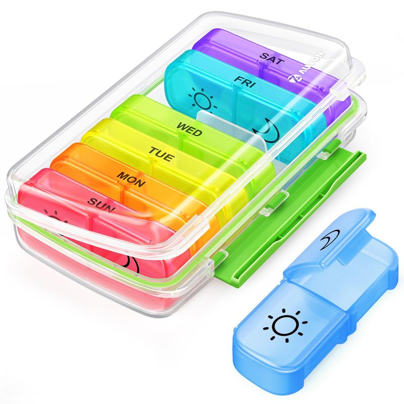 AUVON iMedassist Weekly Travel Pill Case