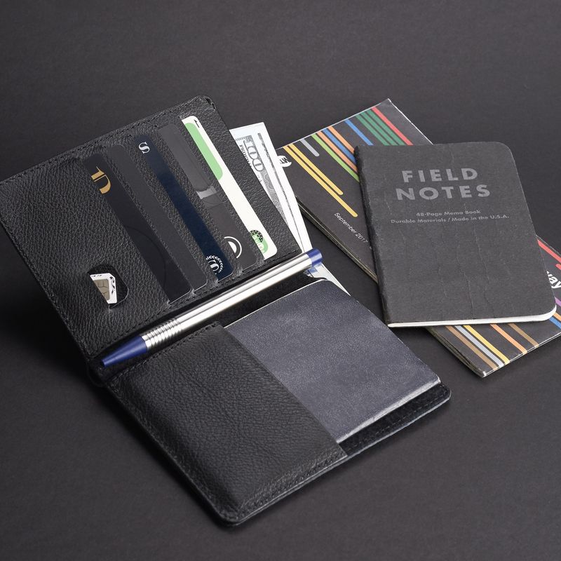 Minimalist travel wallet or passport folio