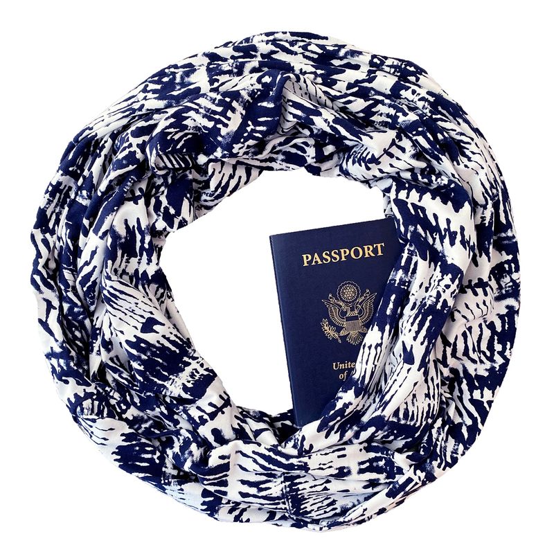 Travel Scarf with Hidden Pockets
