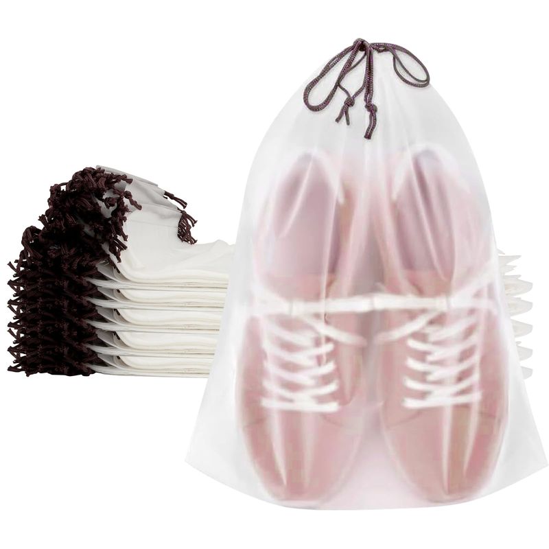 EATHEATY Drawstring Plastic Shoe Bags - Bulk Bargain