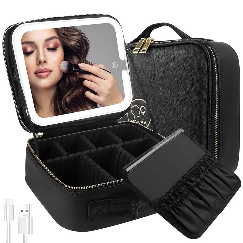 Momira Travel Makeup Bag (LED Mirror)
