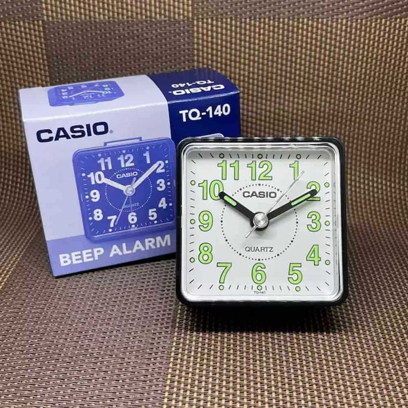 Casio TQ140-1B Travel Alarm Clock