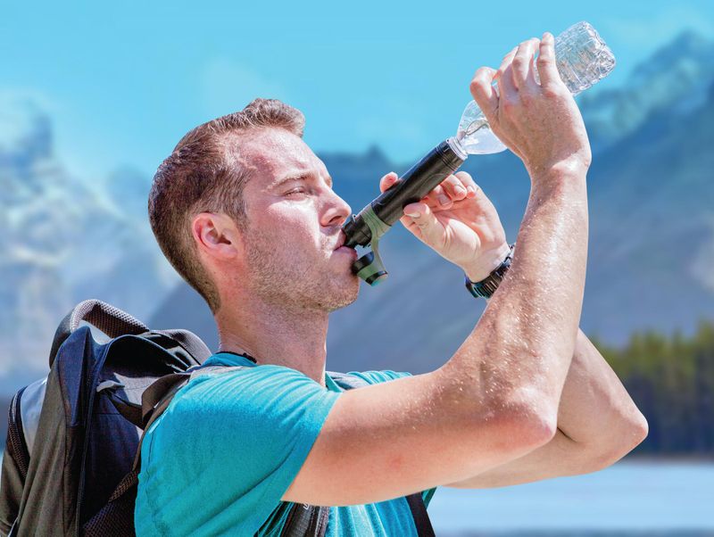 Portable Water-Treatment (filter + disinfectant tablets)