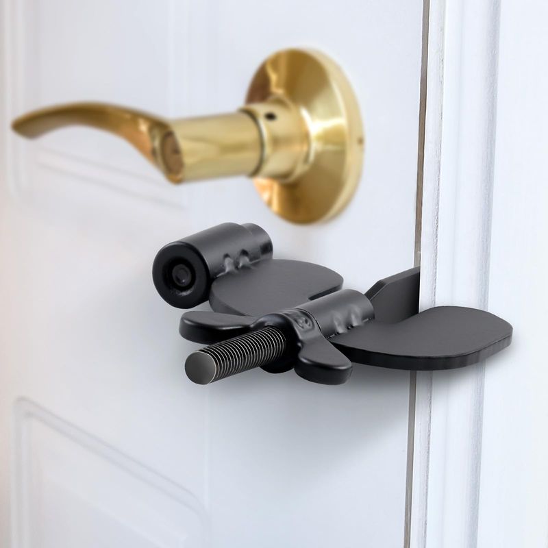 Portable Door Lock (for hotels/Airbnbs with inward-opening doors)