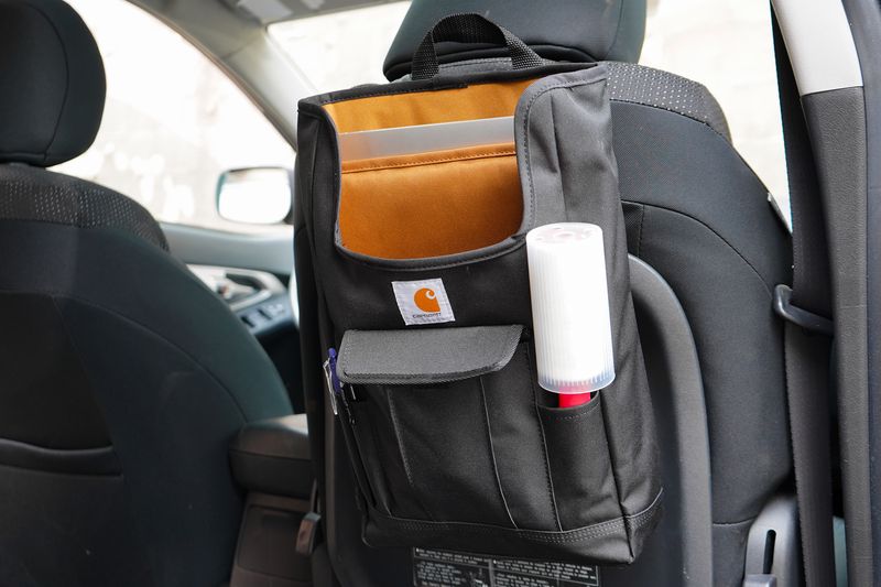 Seat-Back Organizer and Hand Sanitizer