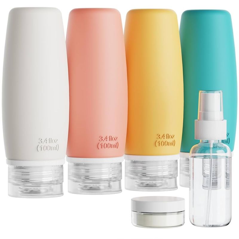 Leak-Proof 3.4-oz Travel Bottles