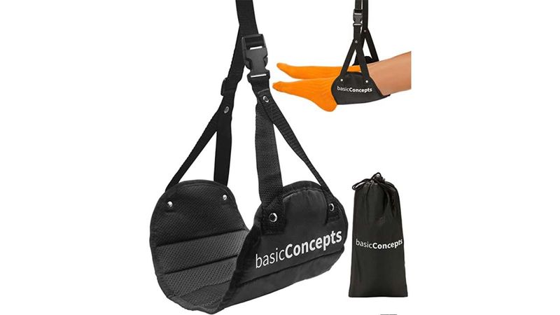 BASIC CONCEPTS Airplane Foot Hammock (Memory Foam)