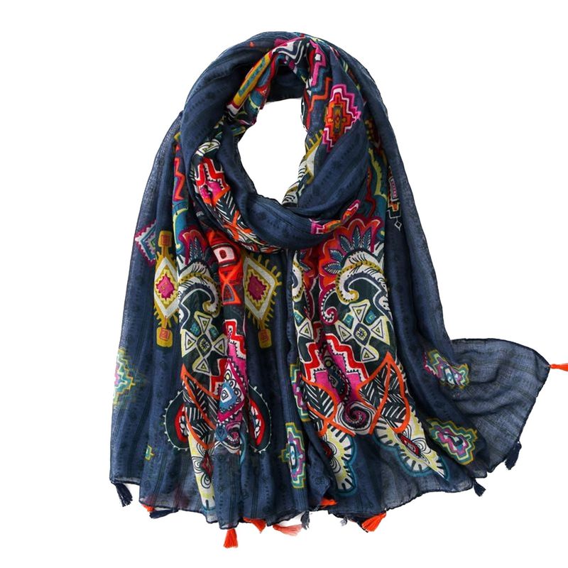 Heavy scarf → Oversized lightweight scarf/sarong