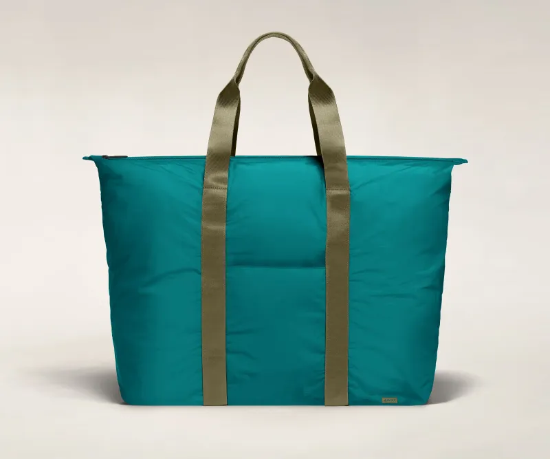 Away Packable Carryall — featherweight tote that expands like a weekender
