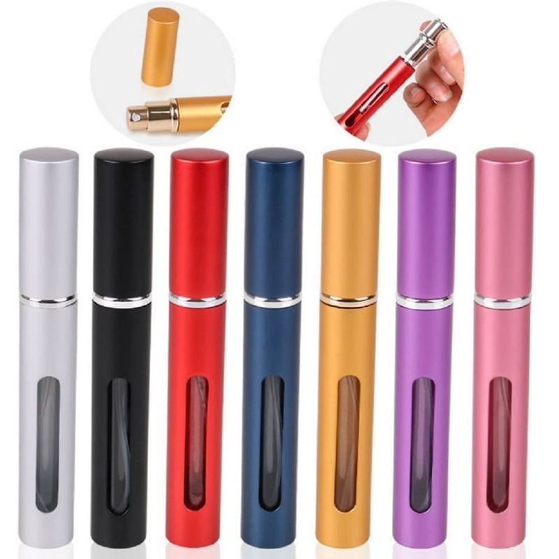 Tika 7-Piece Mini Refillable Perfume Atomizer Set