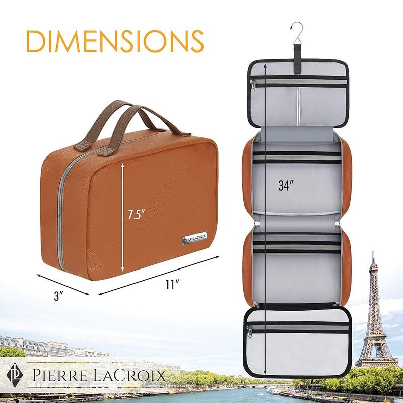 Pierre LaCroix Large Hanging Travel Toiletry Bag