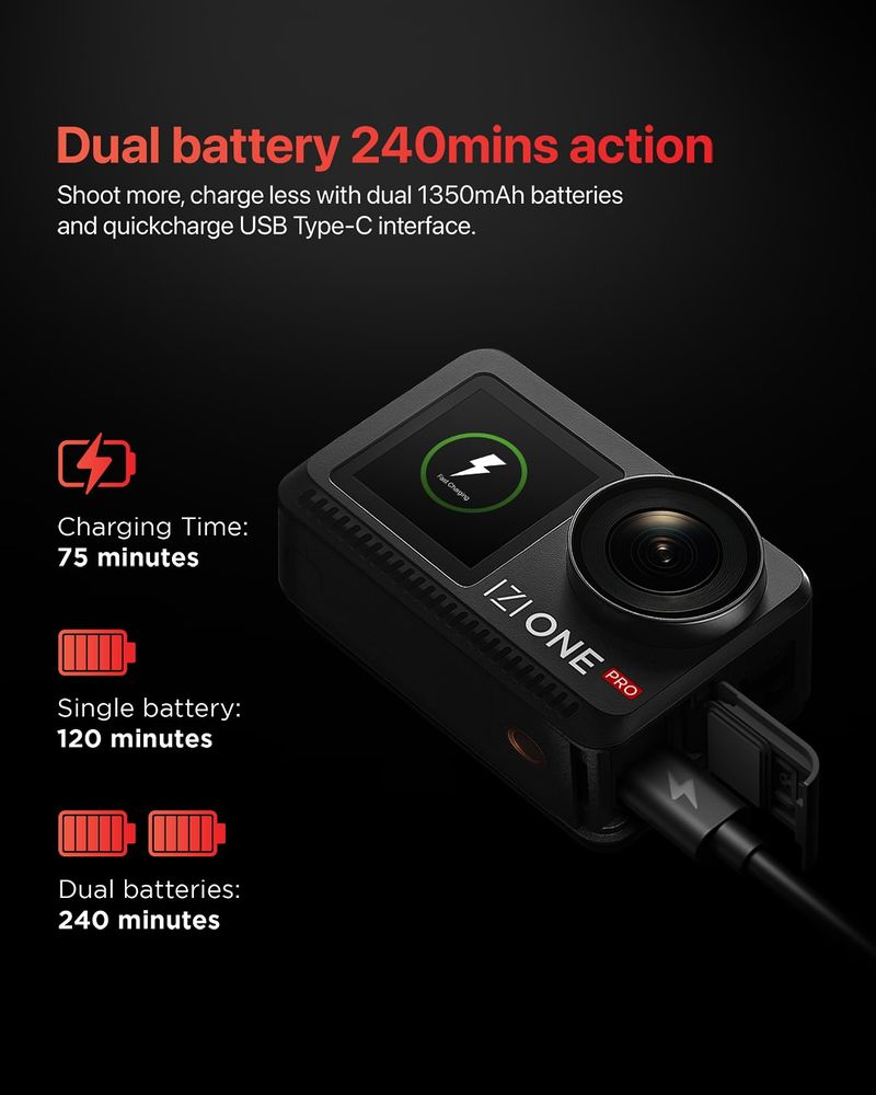 Dual-Battery Camera with USB Charging