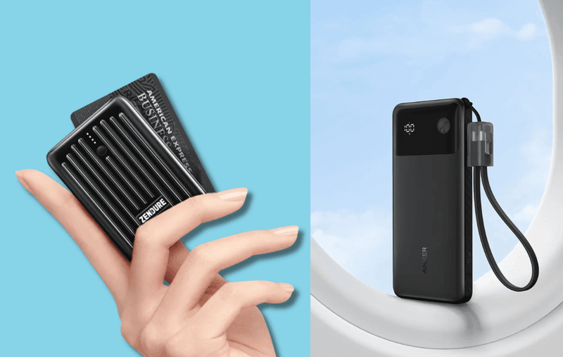 A flight-safe power bank (carry-on only)