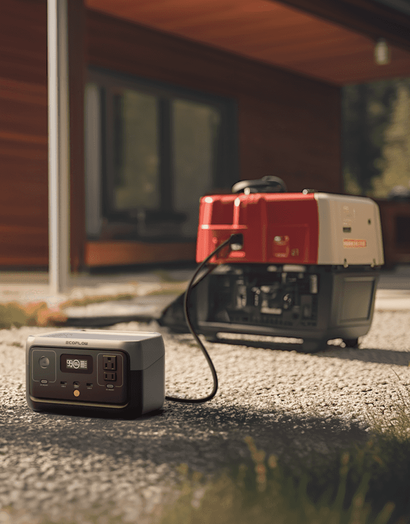 EcoFlow RIVER 2 (portable power station; add a panel)