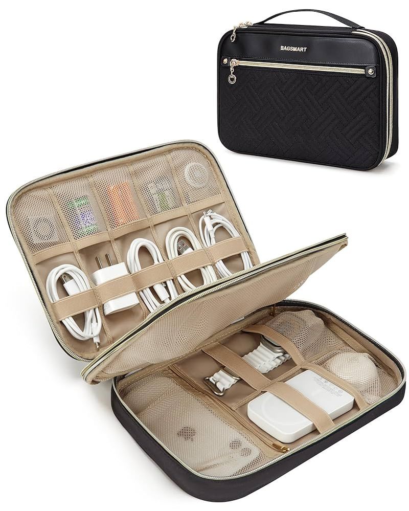 BAGSMART Electronic Organizer (Double-Layer)