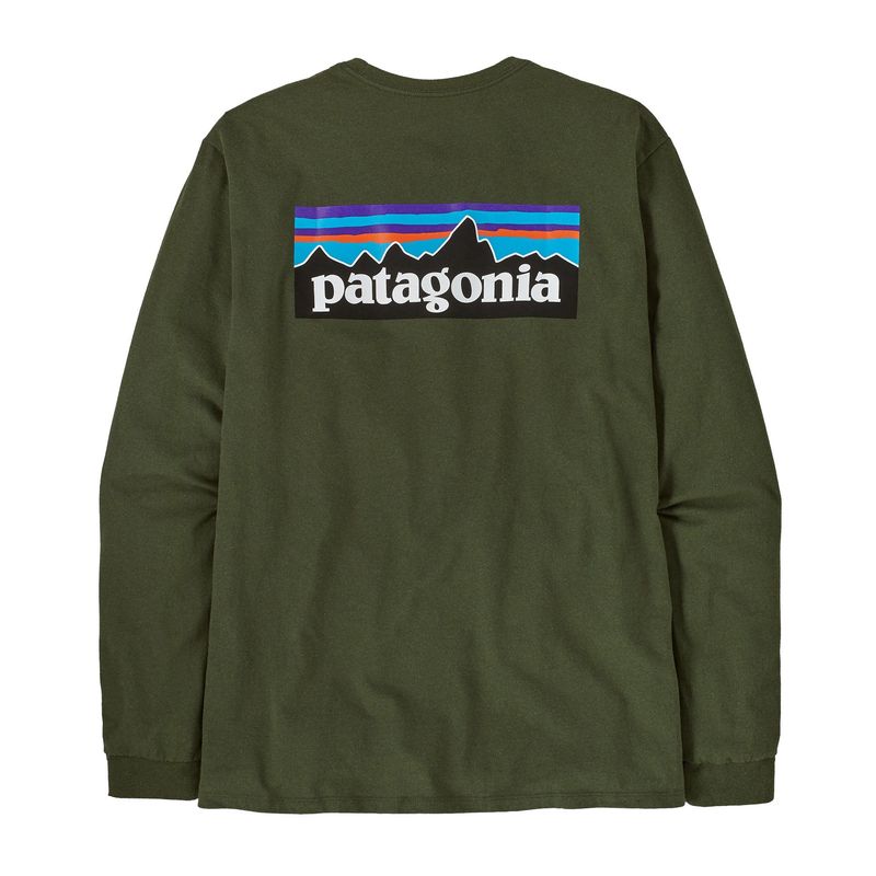 Patagonia Long-Sleeved P-6 Logo Responsibili-Tee