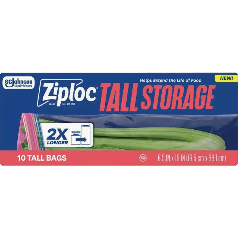 BEST PACKING ESSENTIAL: Ziploc Brand Tall Storage Bags