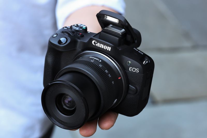 Canon EOS R50 (small APS-C mirrorless, interchangeable lenses)