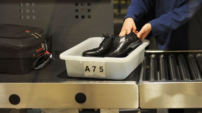 Stashing Items in Shoes