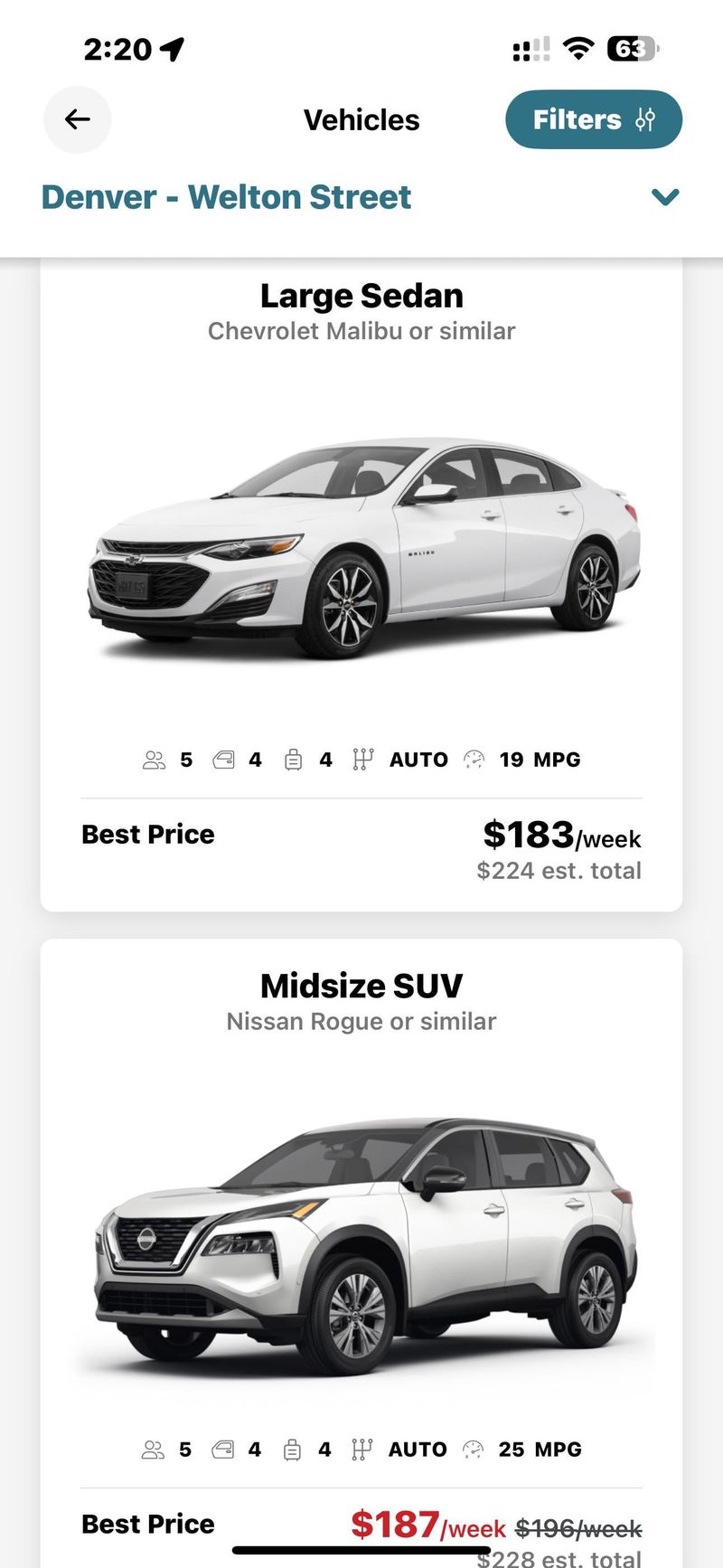 Rent Weekly Instead of Daily
