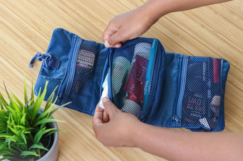 MUJI Nylon Case with Mesh Pockets