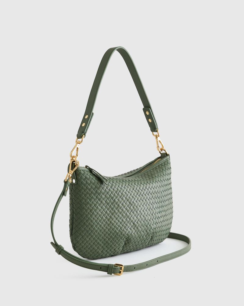 Italian Handwoven Leather Mini Shoulder Bag