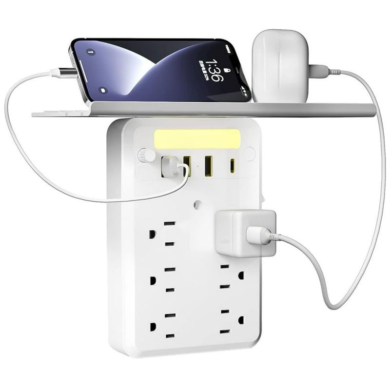 USB & Outlet Extender with Multi-Ports
