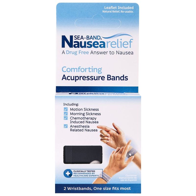 P6 acupressure wristbands (Sea-Band and similar)