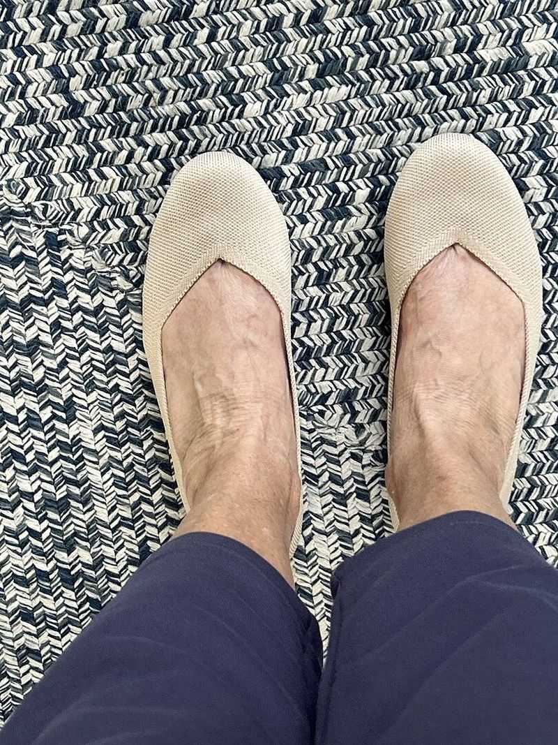 Rothy's The Point II / The Flat — machine-washable, packable flats